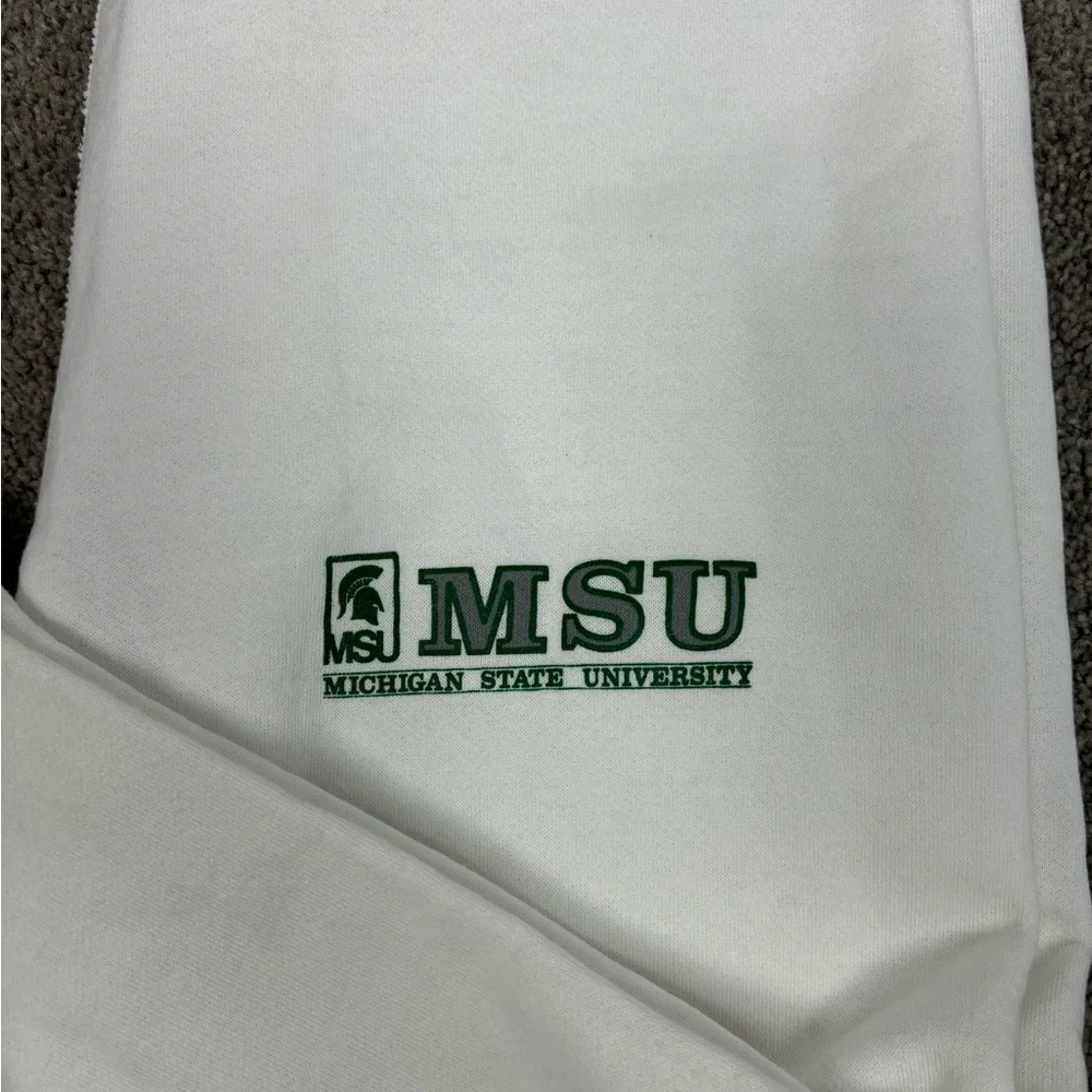 Vintage white 90s‎ michigan state sweatpants